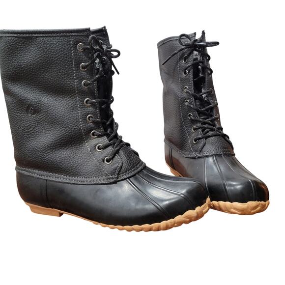 Sporto Delinda Faux Fur Lined Leather Upper Duck Boot EUC Size 11 - Picture 1 of 11